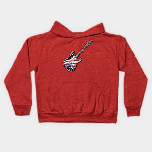 American Guitar Flag Kids Hoodie